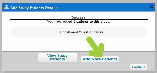 Click add patients