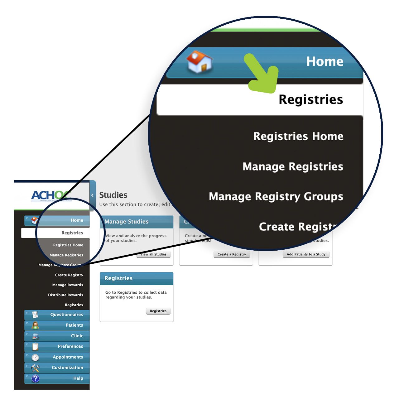 Click registries